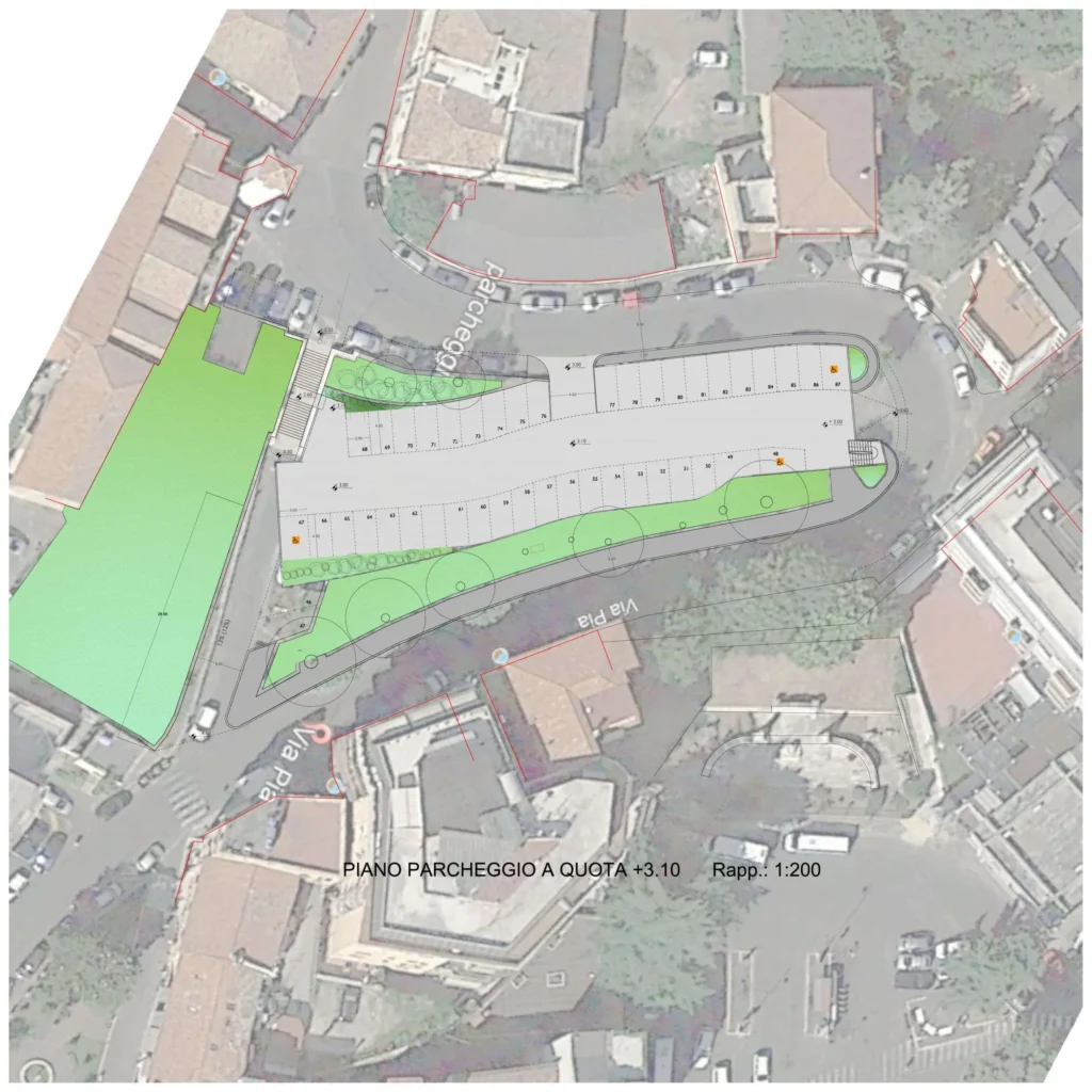 Progetto di un parcheggio multipiano a Velletri (Rm)