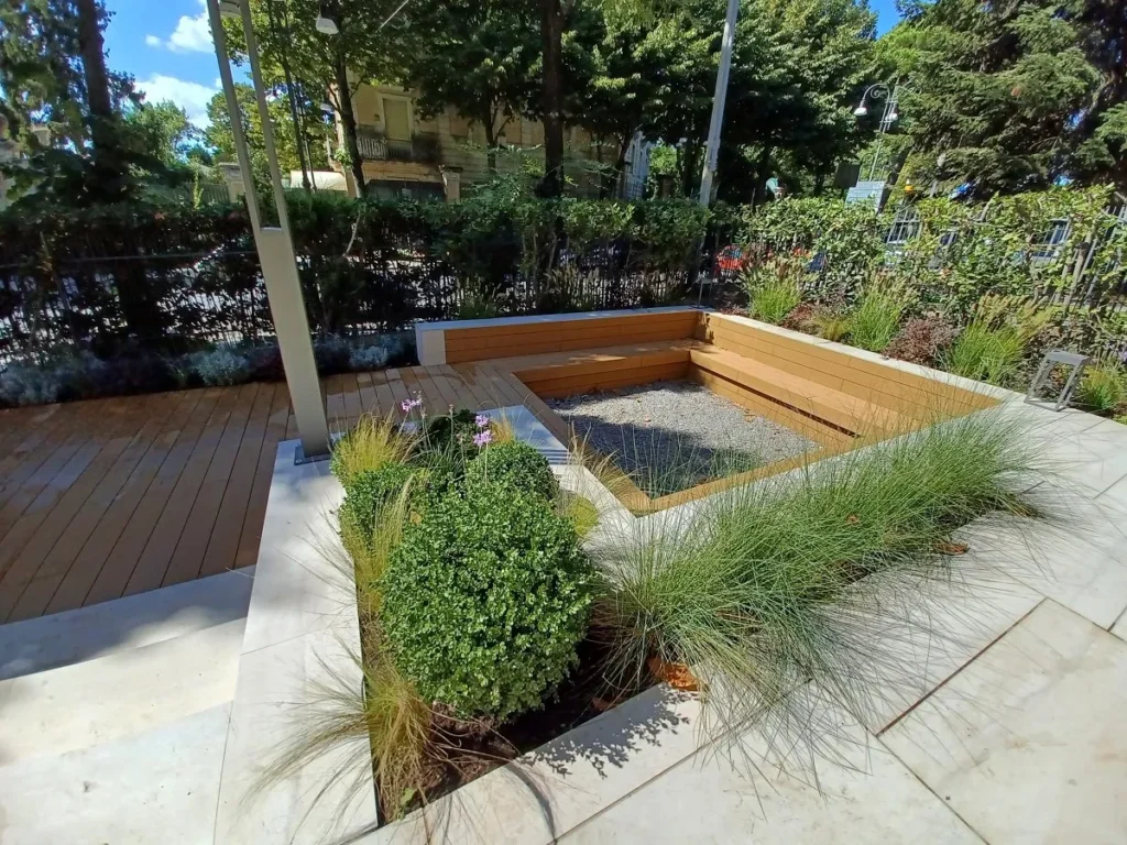 Alcuni dettagli - 2017-2021 Ristrutturazione totale, di un edificio residenziale a Genzano di Roma - giardino e terrazzi verdi