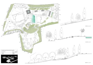 Progetto di un parco per una residenza speciale per anziani a Cave