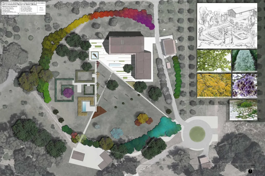 Progetto di un parco per la Fondazione Giacomo Manzù ad Ardea