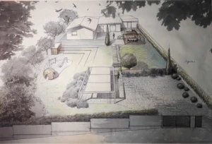 Ristrutturazione spazio esterno e nuovo giardino in un villino ad Ardea