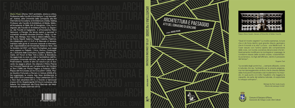 Introduzione al volume "Architettura e paesaggio - atti del convegno di Genzano"